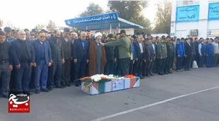 مراسم تشییع پیکر شهید مدافع حرم محمد رضا یعقوبی در رشت