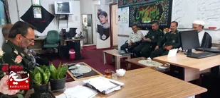 سرکشی مسئول دفتر نمایندگی، ولی فقیه سپاه ناحیه شاهرود از حوزه ایثار بسطام