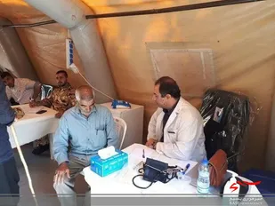 سپاه پست اورژانس صحرایی در بجنورد راه اندازی کرد