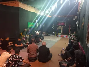 مراسم عزاداری سید الشهدا(ع) در حوزه امام محمد باقر(ع) شاهین شهر