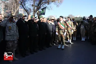 مراسم باشکوه تشییع و تدفین شهدای گمنام در اردبیل با حضور گسترده مردم و مسئولان استانی