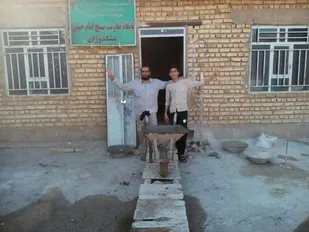 ساخت پایگاه بسیج روستای مشکدوزان