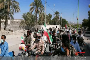 راهپیمایی ۲۲ بهمن ماه در حال و هوای عجیب قصرقند