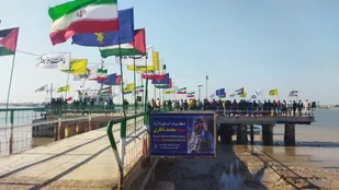 کاروان راهیان نور رامیان به منطقه عملیاتی والفجر ۸ رسید