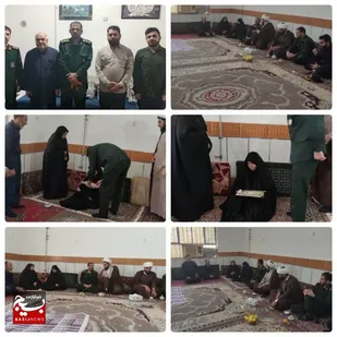 دیدار فرمانده ناحیه مقاومت بسیج کارون با خانواده شهداء و ایثارگران