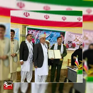 دیدار و تجلیل از بسیجی معتمد و پیشکسوت  آخوندی در بخش مینان