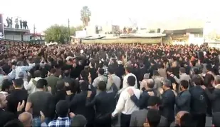 مراسم سینه زنی خاص و پرشور در شهرستان چرام