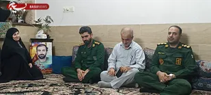 فرمانده سپاه گرگان با خانواده شهید اصفهانکلاته دیدار کرد