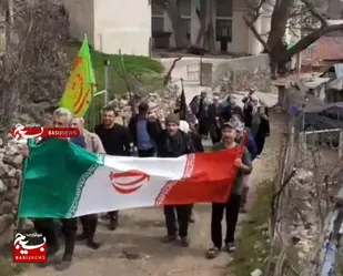 حضور پرشور مردم روستای انگوران در راهپیمایی روز قدس