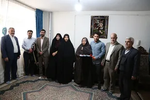 دیدار و تجلیل از خانواده جانباز دوران دفاع مقدس