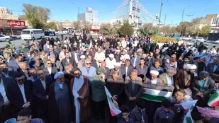 اجتماع مردم شازند در حمایت از مردم غزه