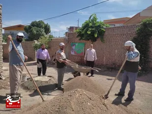بازسازی خانه&zwnj;ای در روستای علی&zwnj;آباد طایقان توسط جهادگران گروه شهید وفایی زاده قم
