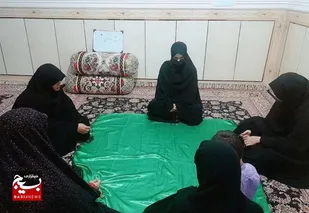 برپایی سفره صلوات به مناسبت هفته دفاع مقدس در حوزه مائده