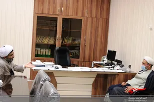 دیدار  مسئول دفتر نمایندگی ولی فقیه در سپاه امام رضا(ع) با کارکنان سپاه ناحیه مالک اشتر مشهد