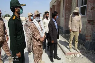 بازدید سردار کرمی از روند پیشرفت مدرسه شبانه روزی کنارک