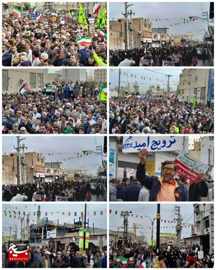 مردم بهبهان ۴۵ سالگی انقلاب اسلامی را جشن گرفتند