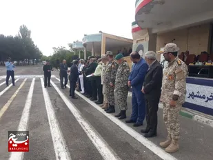 صبحگاه مشترک نیروهای مسلح آذربایجان شرقی در سپاه عاشورا برگزار شد