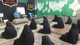 مراسم گرامیداشت هفته دفاع مقدس در بیت الرقیه میبد
