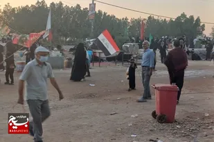 خدمات&zwnj;رسانی جهادگران نیشابوری به زائران اربعین در کربلا