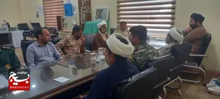 دیدار فرمانده سپاه شهرستان ایرانشهر بامدیر حوزه علمیه&nbsp;