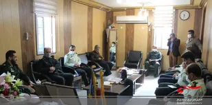 دیدار فرماندهی انتظامی شهرستان بندر ماهشهرو فرمانده ناحیه مقاومت بسیج