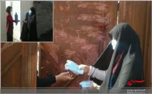 توزیع ماسک رایگان در روستای سرابله کرمانشاه