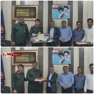 تقدیر بخشدار مرکزی رودان از فرمانده و جانشین سپاه به مناسبت هفته دفاع مقدس