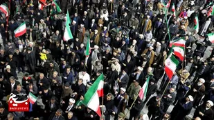 تشییع پیکر نوجوانان شهید اغتشاشات نیشابور در روز دوشنبه