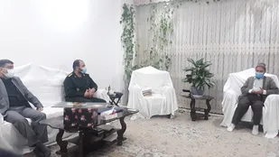 دیدار فرمانده سپاه حضرت عبدالعظیم(ع) با خانواده شهیدان ملکی
