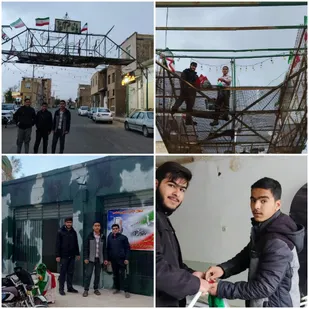 آذین بندی محدوده پایگاه به مناسبت فرا رسیدن دهه فجر
