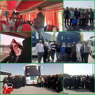 تجدید میثاق زائران نوشهری حرم امام(ره) با امامین انقلاب
