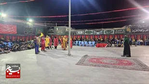 مراسم تعزیه در صالح شهر با حضور امام جمعه گتوند برگزار شد