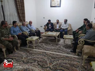 دیدار با خانواده شهیده مدافع سلامت در گتوند