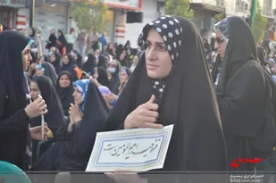 برگزاری همایش مدافعان حیا و خانواده در ساوه