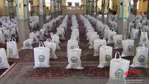 اجرای رزمایش مواسات و کمک مؤمنانه در شهر امیریه دامغان+ تصاویر