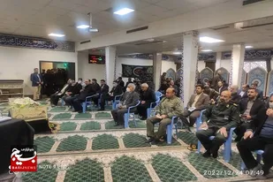 شهید گمنام در دادسرای نظامی استان فارس تشیع شد