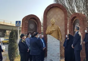 سردیس سپهبد شهید سلیمانی در مشهد رونمایی شد