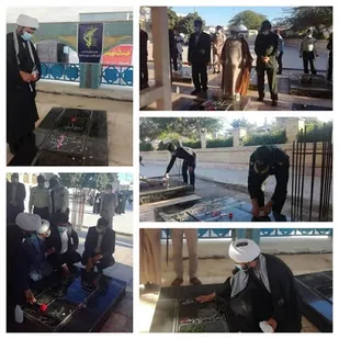 برگزاری مراسم غبارروبی گلزار شهدا بمناسبت دهه ی مبارک فجر درقشم