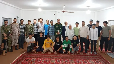 سرکشی فرمانده ناحیه مقاومت بسیج گمیشان از پایگاه ابوعمار روستای دهنه