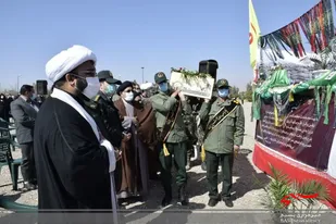 برگزاری باشکوه مراسم تشییع شهید گمنام در ساوه