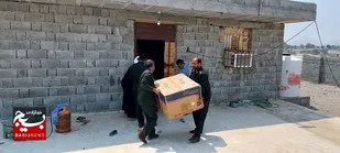 توزیع وسایل سرمایشی اهدایی رهبر معظم انقلاب بین نیازمندان سیریکی
