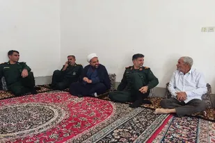دیدار با پیشکسوت بسیجی شهر سعدآباد در هفته بسیج