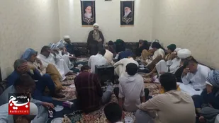 مراسم عزاداری در منازل سادات و سران عشایر عرب به مناسبت رحلت امام در اهواز