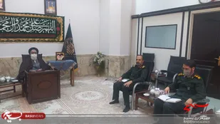 دیدار دبیر قرارگاه ۱۹ دی قم با آیت الله سعیدی