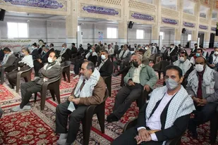 همایش شکوه و اقتدار بسیجیان مهریز برگزار شد
