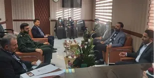 دیدار مدیر آموزش و پرورش شهرستان قدس با فرمانده ناحیه مقاومت بسیج حضرت مهدی موعود(عج)