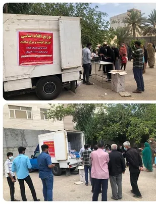 توزیع اقلام اساسی در فروشگاه های منصف محلات بندرعباس