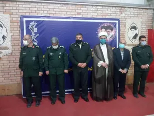 مراسم تکریم و معارفه فرمانده ناحیه مقاومت بسیج کمیل برگزار شد