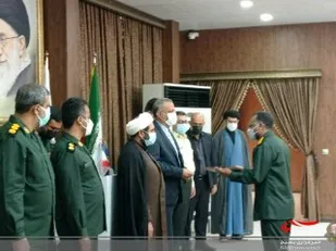 آیین&zwnj;تکریم&zwnj;ومعارفه&zwnj;  فرمانده یگان حفاظت هواپیمایی فرودگاه قشم