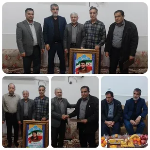 دیدار با خانواده محترم شهید والا مقام محمدرضا زاده علی  از شهدای سرافراز شهر منتظران